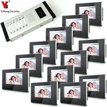 Yobang Security 12 Apartment Family Access control 7 Inch Color Screen Video Intercom Door font b