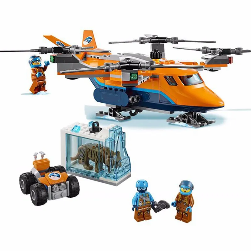

2019 new Compatible Legoing City Arctic Air Transport Building Modular Model Building Toys Bricks with figures gift for children