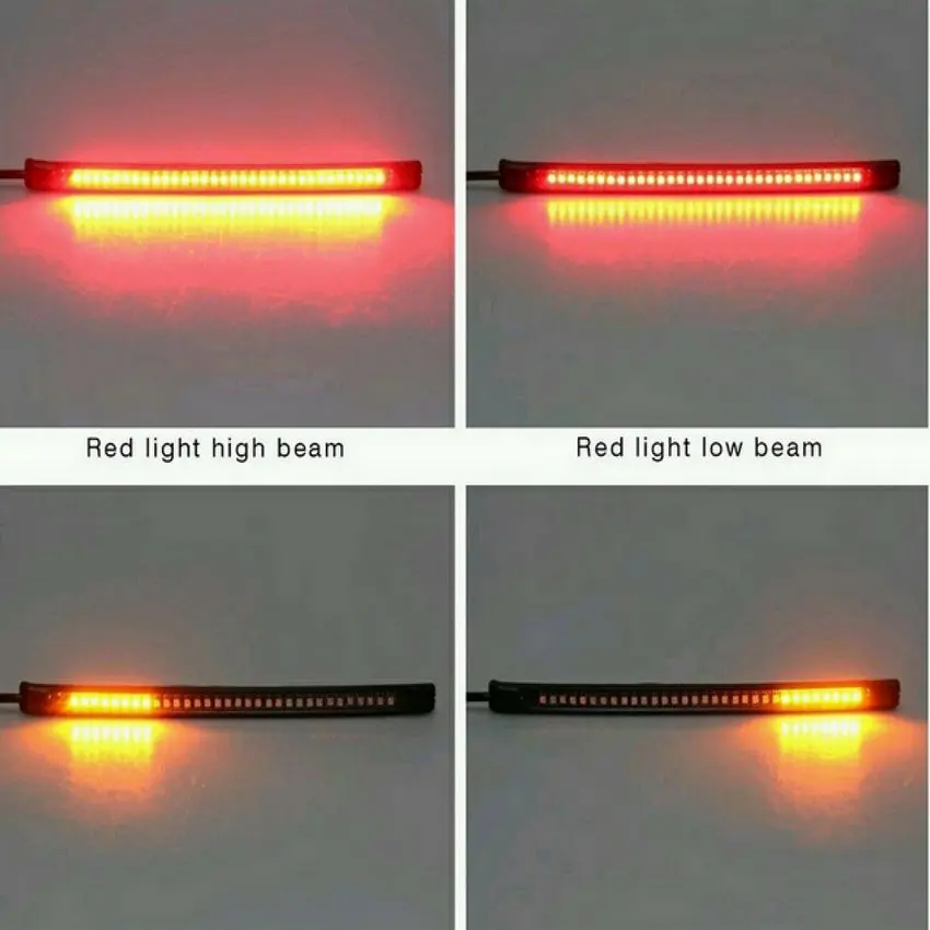 32 светодиодный 8 дюймов Универсальный светодиодный мотоцикл светильник для задней части автомобиля стоп-сигнал поворота гибкий светодиодный светильник для мотоцикла