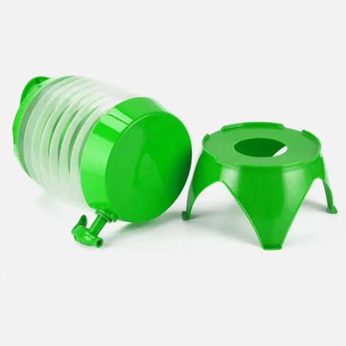 1 Pcs Water Container Dispenser 5.5L Collapsible Folding Portable for Outdoor Camping Travel&T8