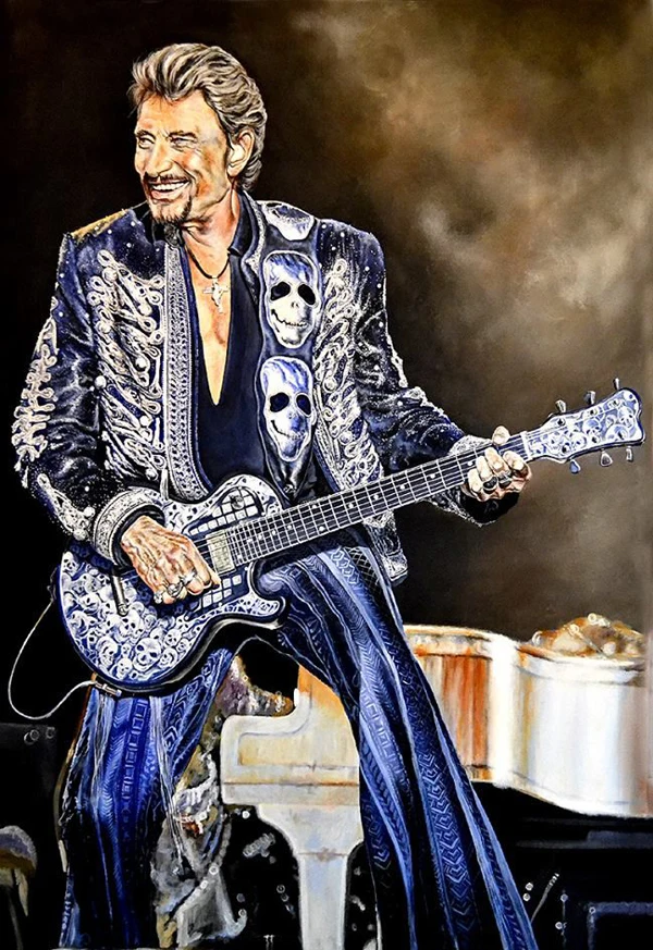 

5D Superstar singer johnny hallyday diamond guitar painting crystaldiamond embroidery diy crystal painting cross stitchsets