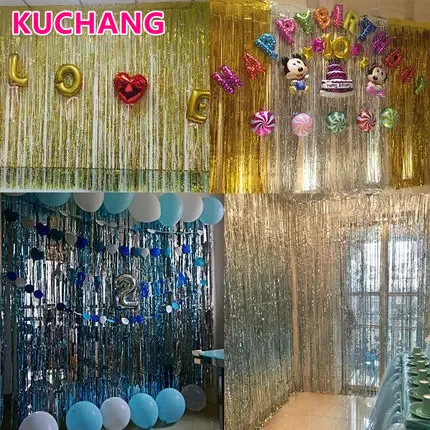 1 2 3m Tinsel Shining Party Wedding Birthday Marriage Gathering