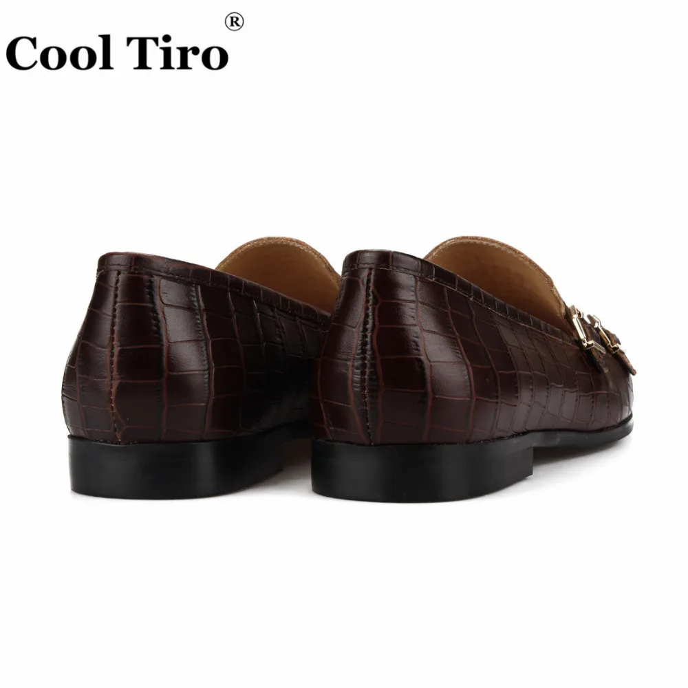 CROCODILE DOUBLE-MONK LOAFERS brown (12)