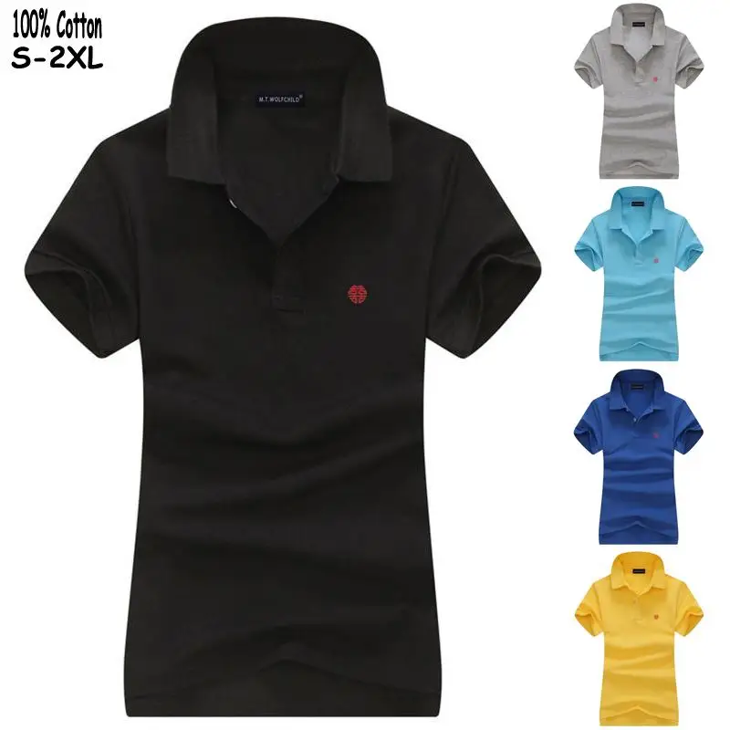 

Chinese style 2019 Summer Women's short sleeve polos shirts fashion embroidery 100% cotton casual lady lapel tees slim tops