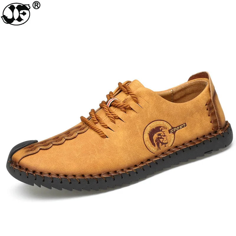 

2018 New Comfortable Casual Shoes Loafers Men Shoes Quality Split Leather Shoes Men Flats Hot Sale Moccasins Shoes fty