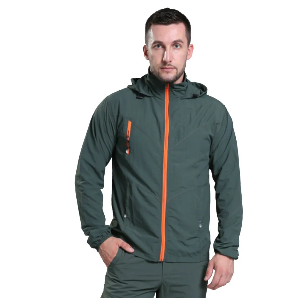 Men Summer Outdoor Camping Jacket Quick Dry Fishing Clothes Breathable