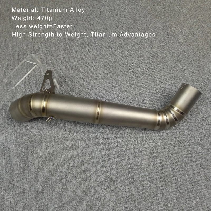 Motorcycle 61mm Exhaust Muffler Middle Link Pipe Connection for HONDA CBR1000RR 2008-2016 Slip-On Stainless Steel Titanium Alloy (6)