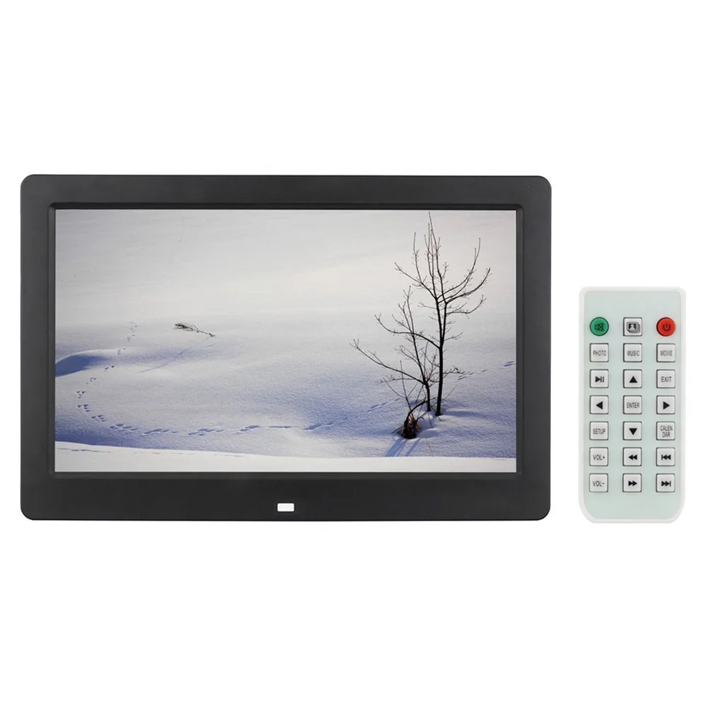 10.1 HD Digital Photo Picture Frame Wide Screen High Resolution Alarm Clock MP3 MP4 Movie Player with Remote Control professional 10 tft lcd digital photo movies frame mp4 player alarm clock remote