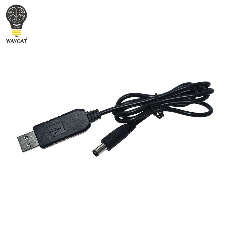 USB повышающий мощность линии DC 5 В к DC 5 в 9 в 12 В Повышающий Модуль USB конвертер Кабель-адаптер 2,1x5,5 мм Штекерный соединитель конвертер