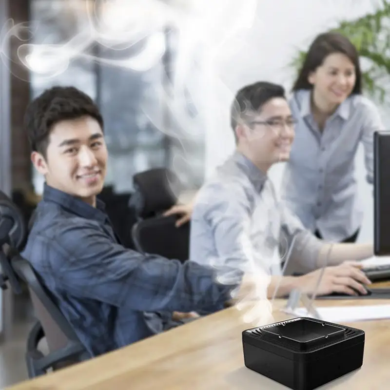 

Square Anion USB Charging Air Purifier Ashtray Office Air Freshener Cooler Car