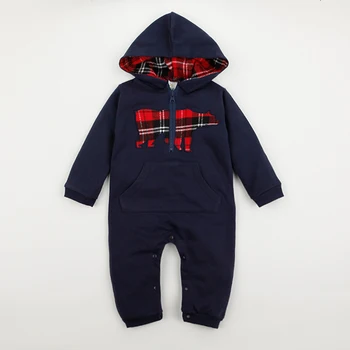 

Baby Rompers Girls Warm Toddler Boys Clothing Winter Newborn Baby Clothes Jumpsuit Long Sleeve With Hats Kids Infant Clothes