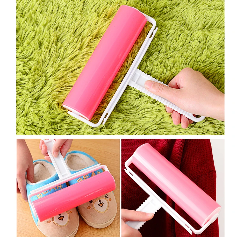 

1pcs Reusable Clothing Lint Roller Sticky Brush Pet Hair Remover Drum Cleaning Brushes Washable Clothes Hair Dust Roller Cleaner