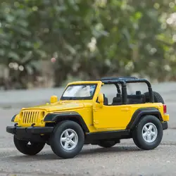 1:32 сплава литья под давлением отступить и пойти со звуком и светом автомобили модели дети автомобиля детские игрушки для Jeep Wrangler