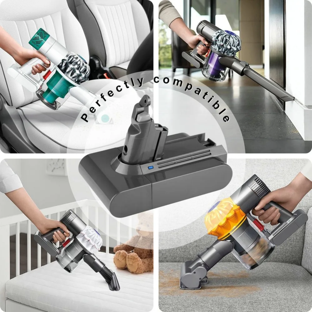 2 шт. V6 сменная батарея 21 6 V 3000mAh литий ионные аккумуляторы для Dyson DC59 DC58 DC62 животных