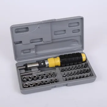 

41PC household plastic handle combination tool manual combination package screwdriver set hardware tools