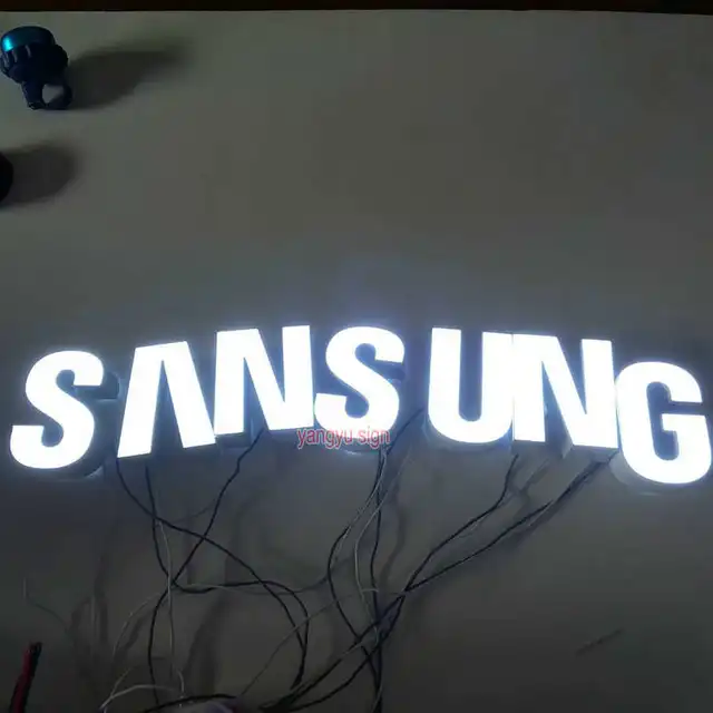 Custom outdoor mobile phone shop name design sign board 3D lighting up