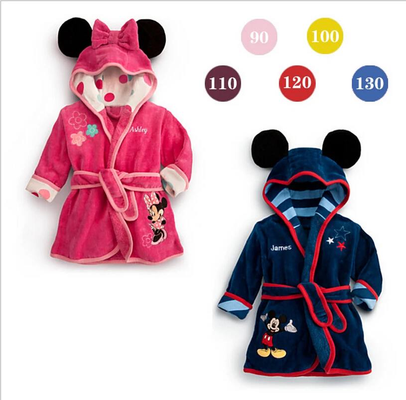 Free shipping 100 Cotton Baby Cloth Cartoon Characters Sleepwear