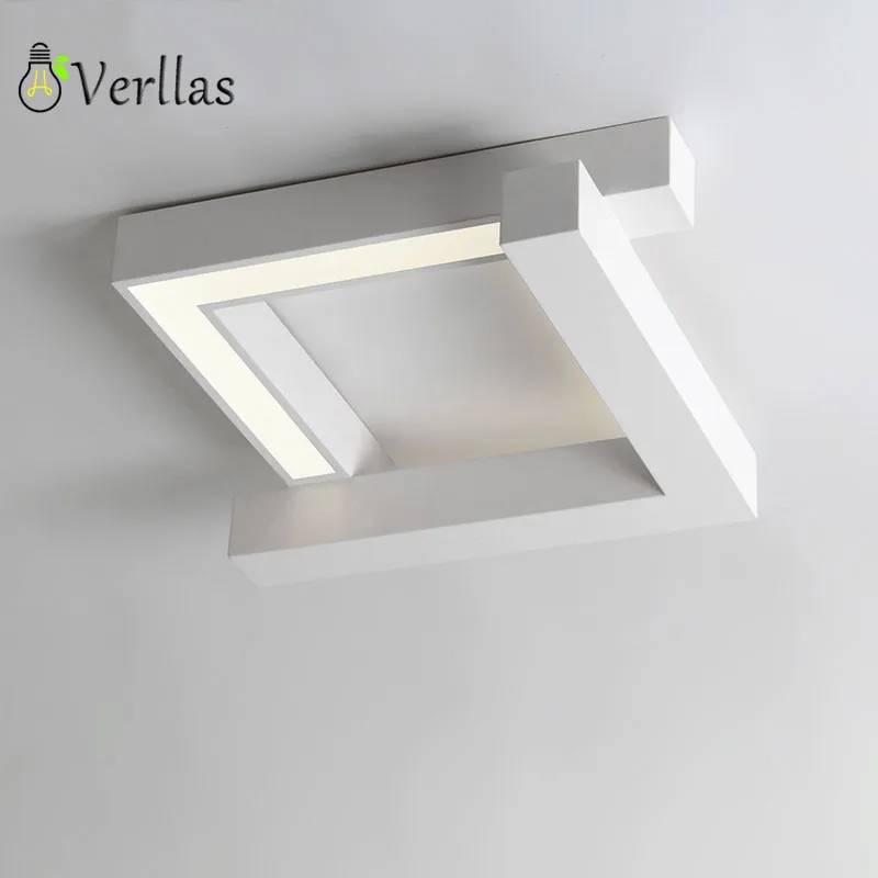 

Modern LED ceiling light for Office Living room Creative luminaria led Ceiling Lamp bedroom Kitchen plafonnier White/Black Light