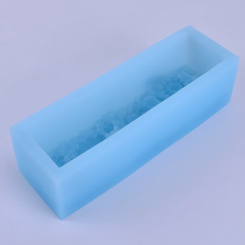 Прямоугольная силиконовая форма для мыла с цветочным узором, инструмент для украшения ручной работы