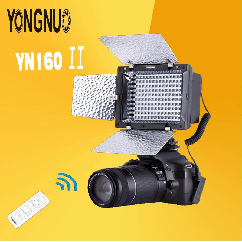 Светодиодная лампа YONGNUO YN160 II для фотосъемки освещение Canon Nikon Pentax Panasonic Olympus и ИК