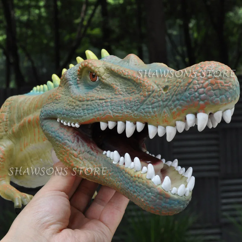

JURASSIC AGE DINOSAURS TOYS 12" BARYONYX FIGURE HAND PUPPET SOFT RUBBER