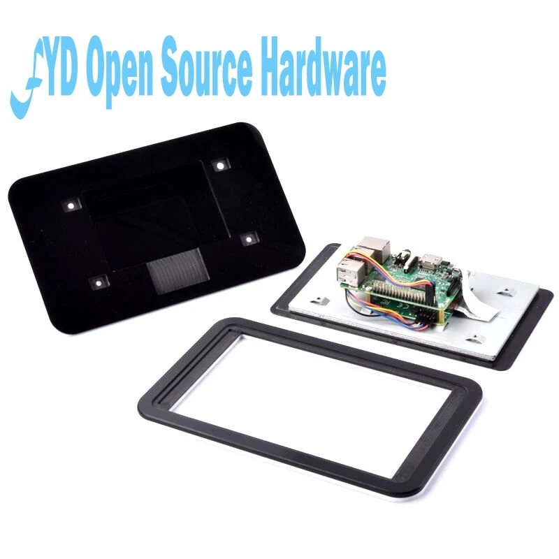Raspberry Pi 7 Inch LCD Touch Screen Bracket Holder Acrylic Protective Case//Shell//Enclosure for Raspberry Pi 3B+//3B//3