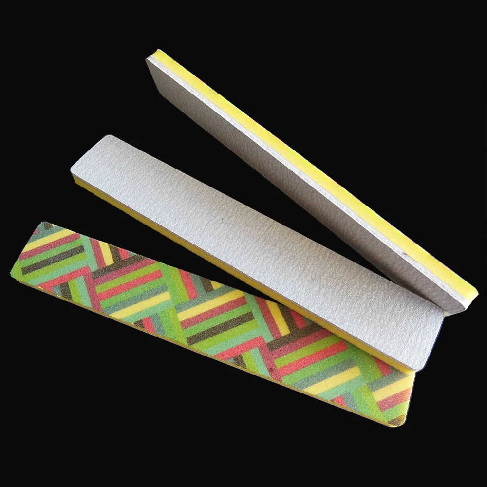 Sponge Nail File professional zebra nail file Art Manicure Kits 10 Pcs