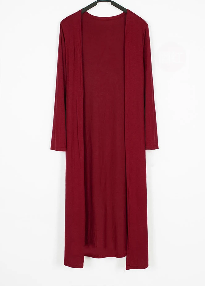Модал длинный женский кардиган шаль с длинным рукавом, солнце ветровка лето-осень большой размер тонкий кондиционер пальто LD133