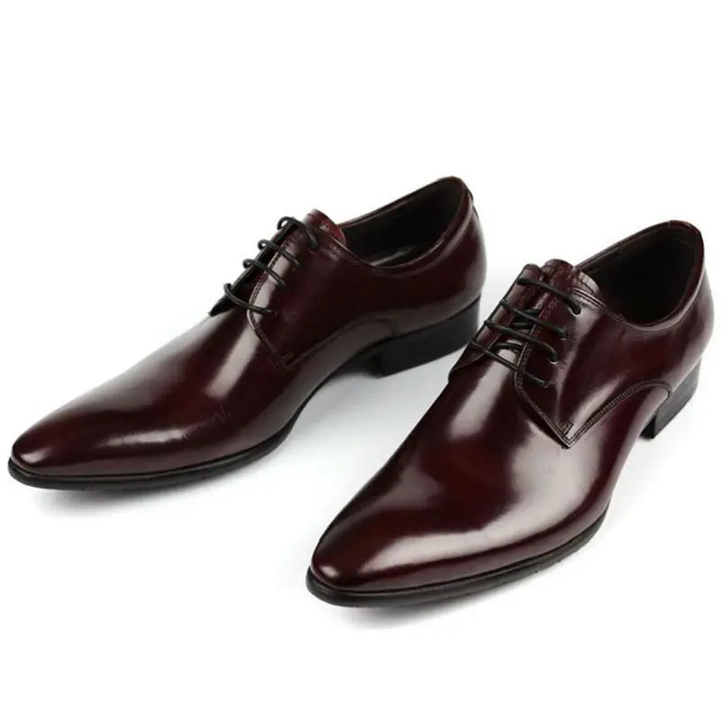 Vinho Preto Preto Sapatos Mycolen Moda Sapatas Vestido Homens Genuíno Dos Zapatillas Marrom Hombre Formais Couro De 2018 Casamento Masculina vermelho Italiano Nova fHaaSv1qWg