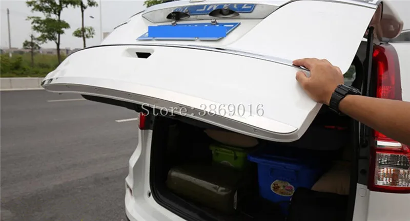 Нержавеющая сталь хвост ворота крышка отделка для CRV CR-V 2012 2013 задний багажник дверь прокладки литья акцент Гарнир стиль