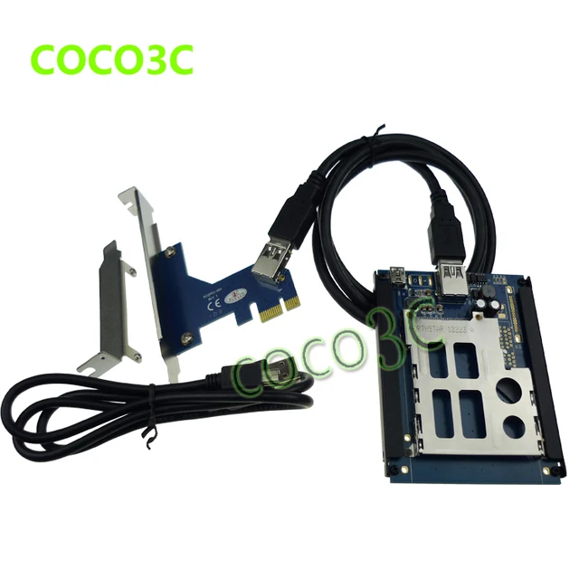 Free shipping PCI express to pcmcia adapter express card PCI e / USB 2.