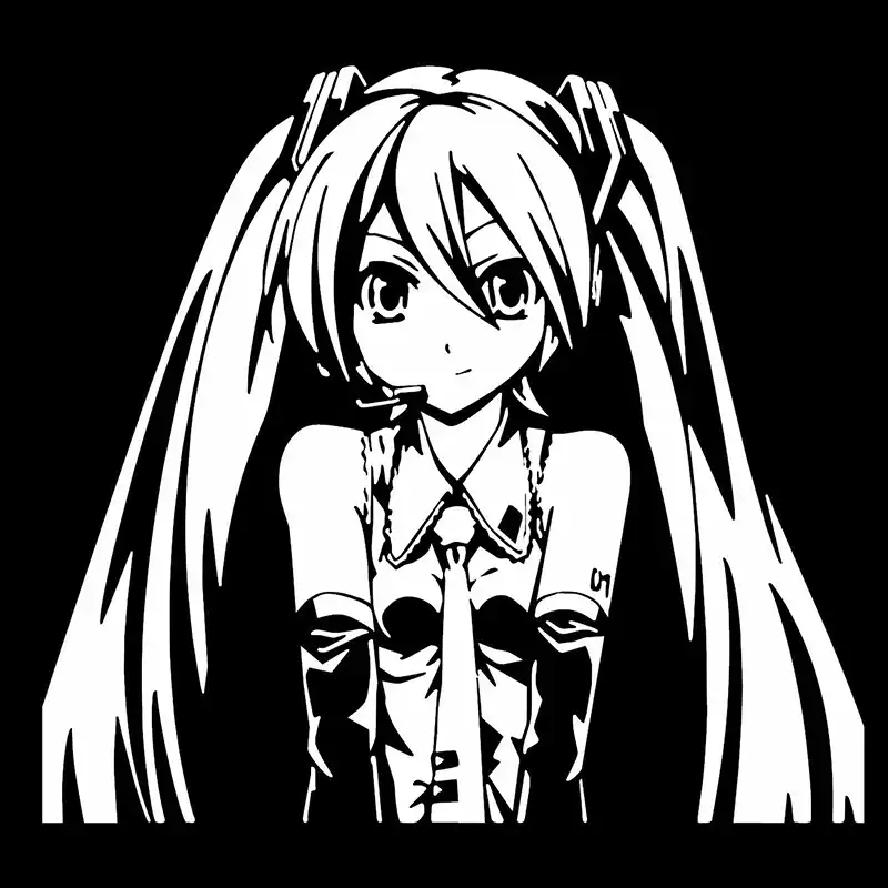 Miku Pleine Bande Dessinée Anime Belle Anime Manga Sexy Fille Chaude Autocollant Pour Voiture Camion Ordinateur Portable
