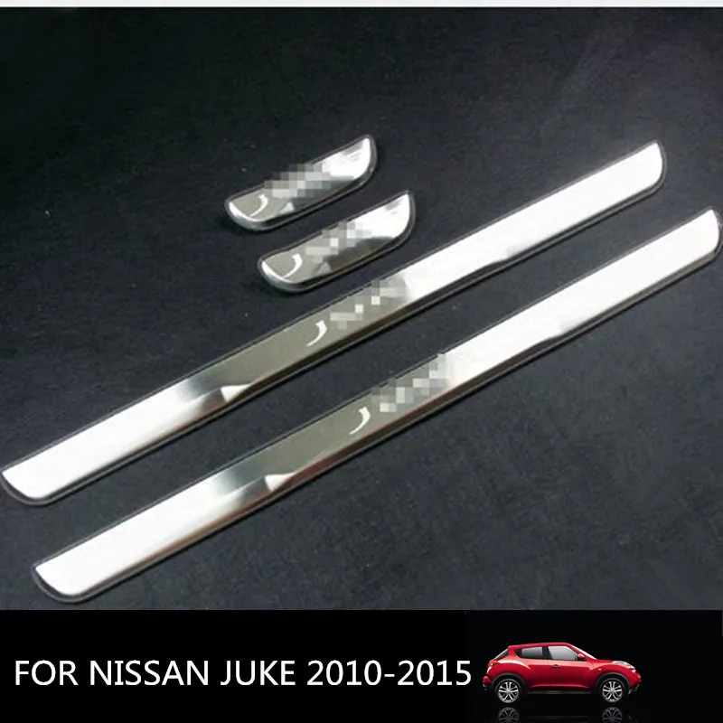 

Car Door Sill Plate Cover For JUKE 2010-2018 Stainless Steel Door Sills Scuff Plates fit for NISSAN JUKE 2015