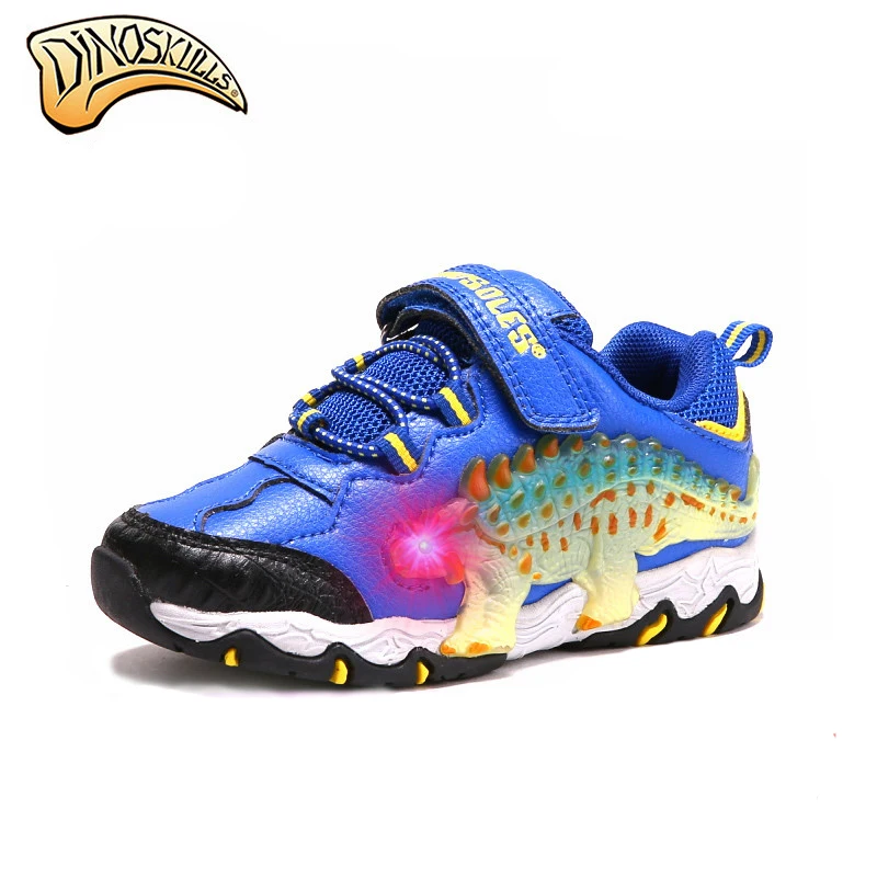 

Dinoskulls Children Boys Shoes Kids Glowing Sneakers Light Up Toddler Boy Sneakers Outdoor Sports Running Shoes Trainers 27-34