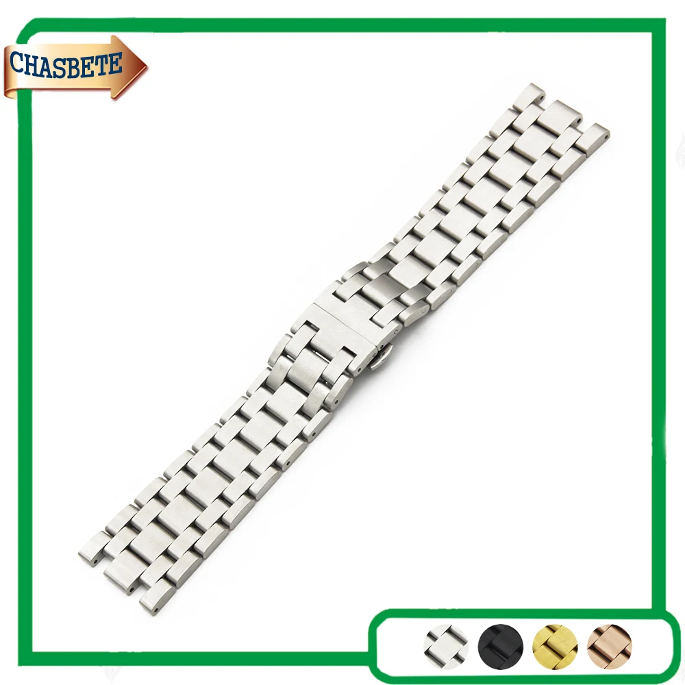 

Stainless Steel Watch Band for AP Audemars Piguet Royal Oak Watchband 28mm Metal Strap Belt Wrist Loop Bracelet Black Silver