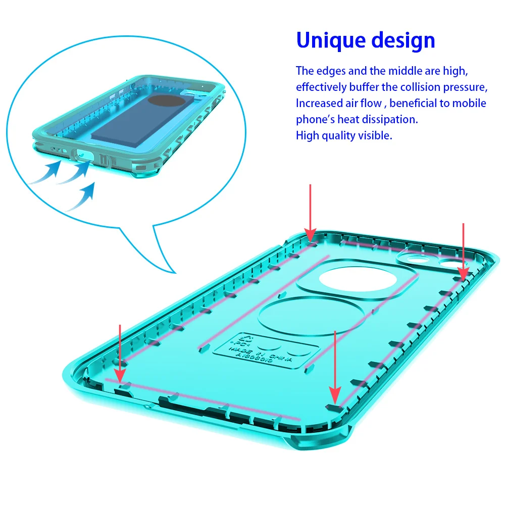 SHELLBOX водонепроницаемый чехол для iPhone 7 8 Plus PC с ТПУ для плавания под водой для iPhone 6S Plus водонепроницаемый чехол