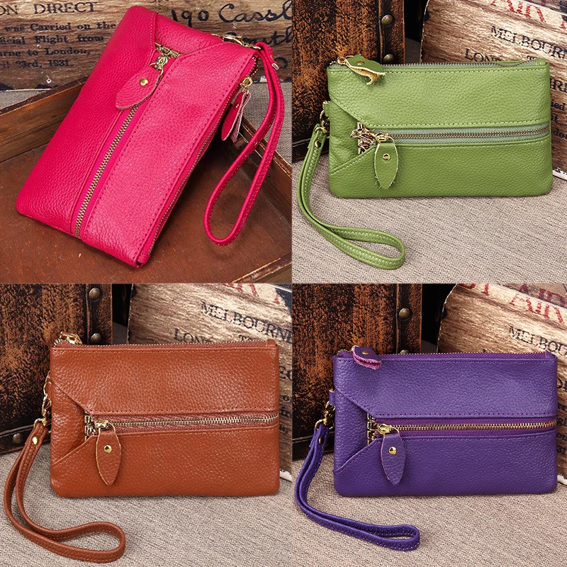 

womens purses walet for women genuine leather portfel luxury brand ladies wallet money bag women purse carteira 2019