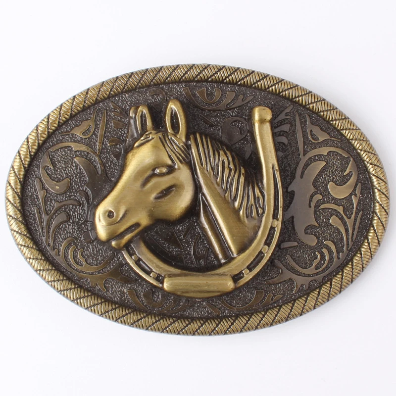 horse head belt buckle