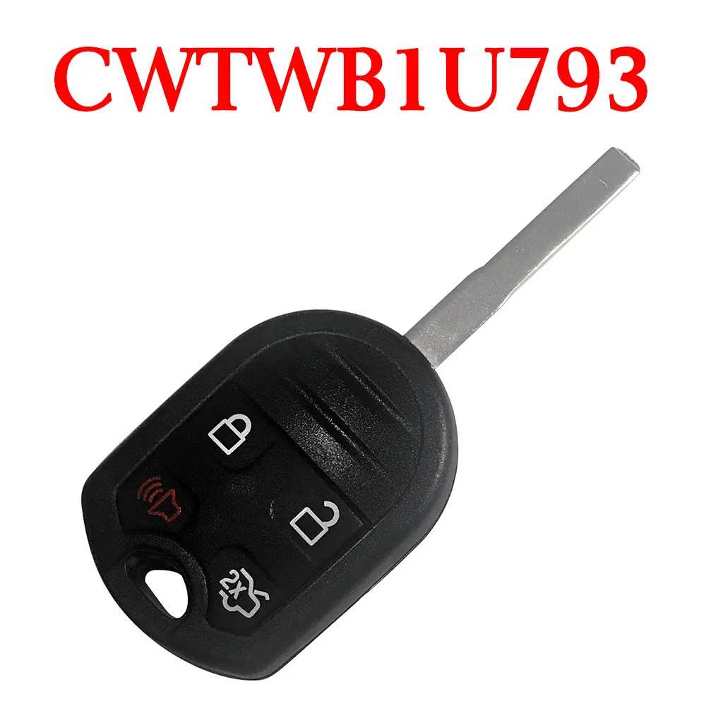 315 МГц 4 кнопки дистанционный головной ключ для Ford Fiesta 2015 2019 CWTWB1U793 (с чипом 4D63 80