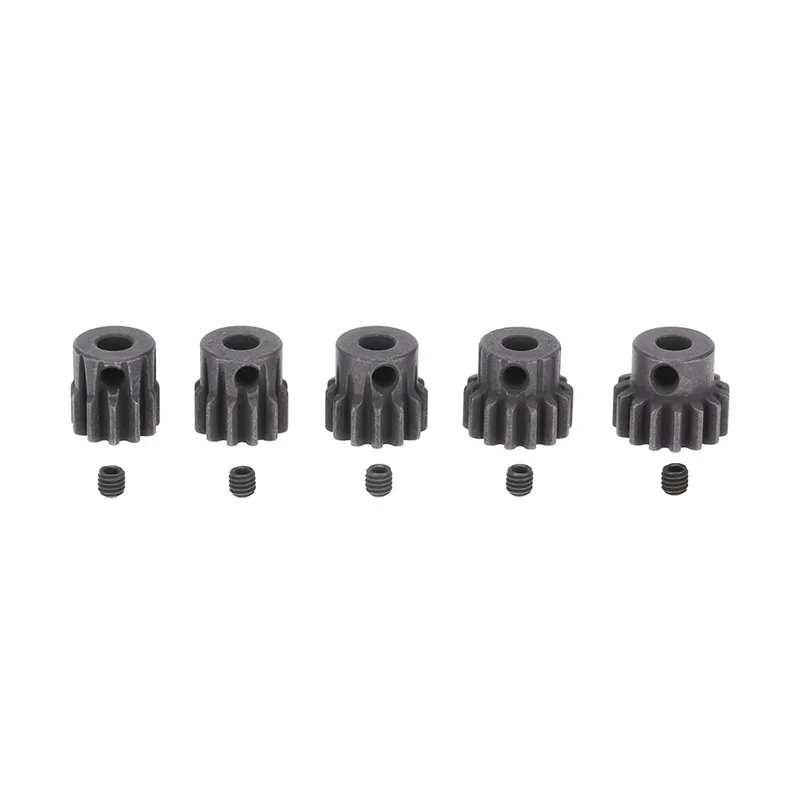 High Quality 5pcs M1 5mm 11T 12T 13T 14T 15T Pinion Engine Gear For 1/8 Rc Car Brushed Brushless Motor