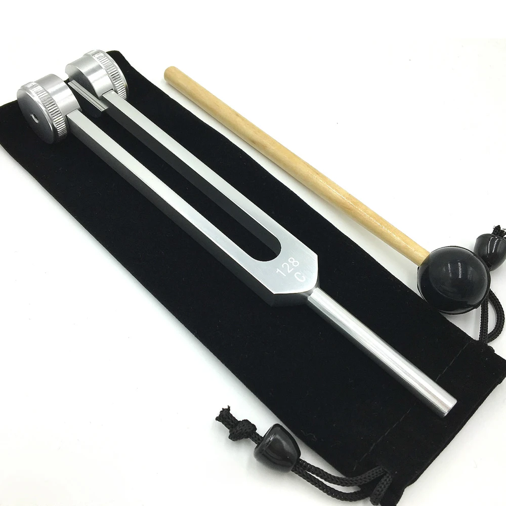 

New Hot Medical Tuning Fork Chakra Hammer Ball Diagnostic 128HZ With Mallet Set Nervous System Testing Tuning Fork Health Care