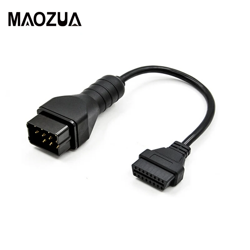Лучшая цена для Renault 12 Pin OBDII OBD 2 переходник диагностический Удлинительный кабель