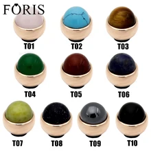 Новейшие Модные ювелирные изделия из нержавеющей стали покрытые розовым золотом круглые каменные витые зеттинговые Кольца Аксессуары для головы ME004