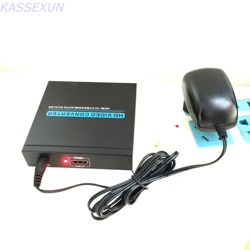 

HDMI auto scaler to HDMI/CVBS , support PAL/NTSC HDCP protocol, convert HDMI to CVBS/HDMI, Free shipping