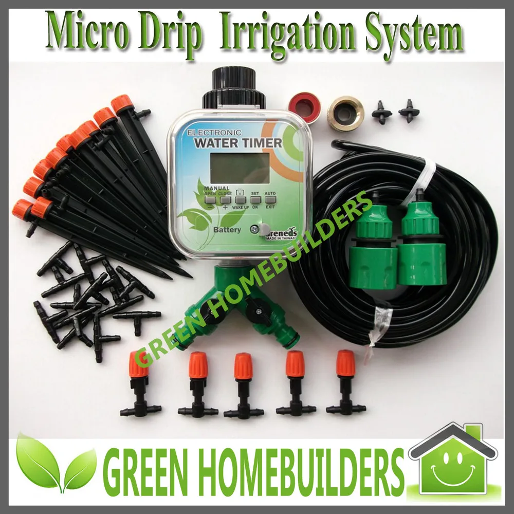 SOLAR Power Plant Micro Drip Irrigation System with RainStop Function