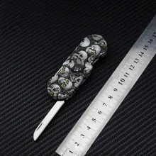 Серый Скелет Многофункциональный Спиннер дикий выживания Открытый складной нож Fingertip гироскоп EDC гаджет для самозащиты