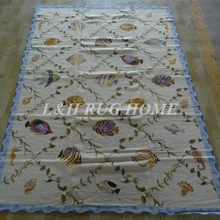 6'x9' коврик ручной работы Новая Зеландия шерстяная ручной работы ковер и ковер бамбуковый дизайн