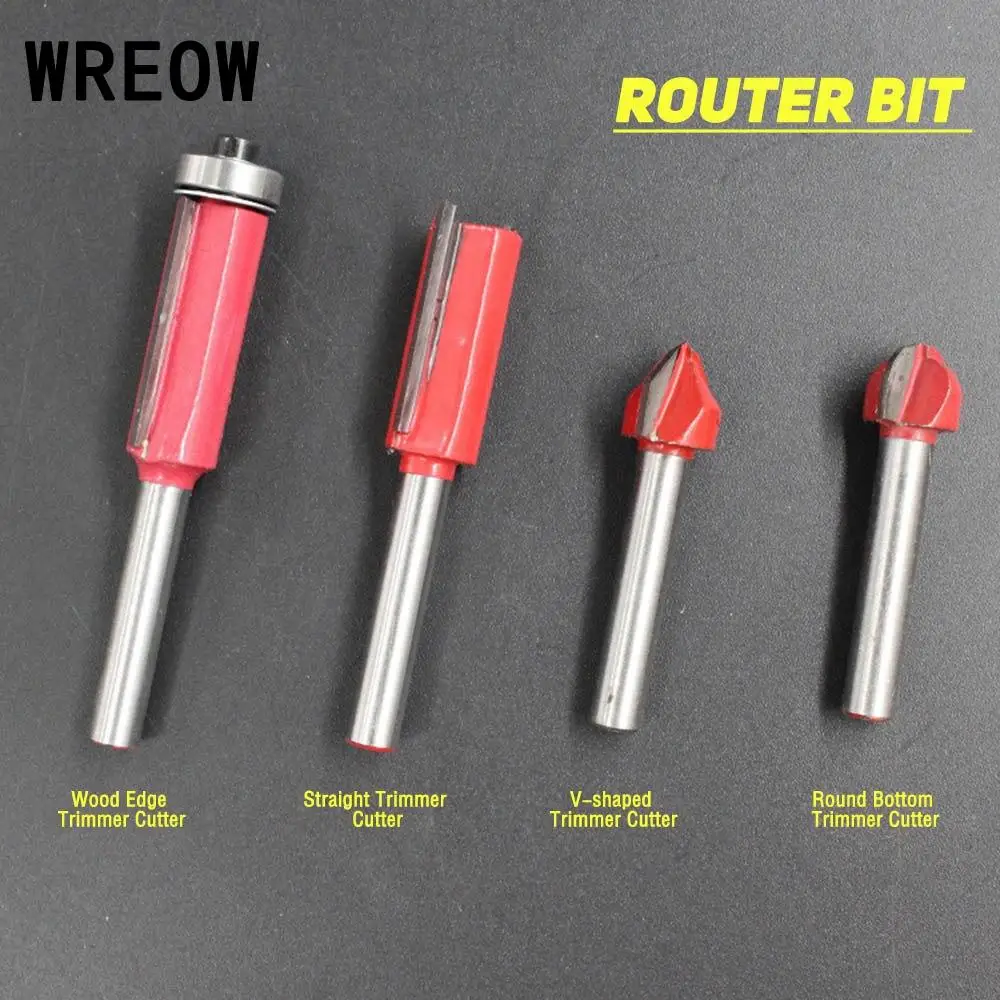 WEROW High Quality Milling Cutter Tools Straight Handle for Carpentry Original Alloy Material