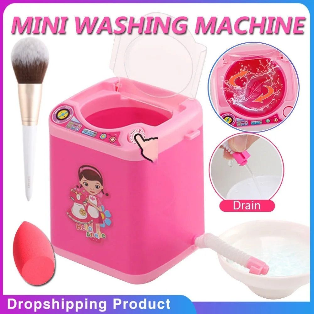 

Mini Educational Simulation Washing Machine Toys Kids Play House Pretend Toy for children Furniture Toys Children's day gift