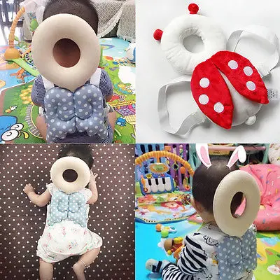 

2019 New Cute Baby Infant Toddler Newborn Head Back Protector Safety Pad Harness Headgear Cartoon Baby Head Protection Pad